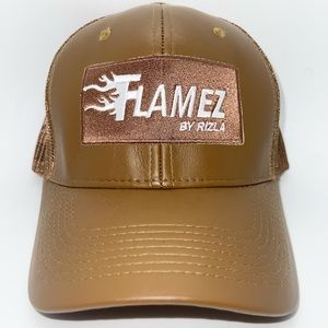 Flamez Trucker Hat (Brown/Wht)